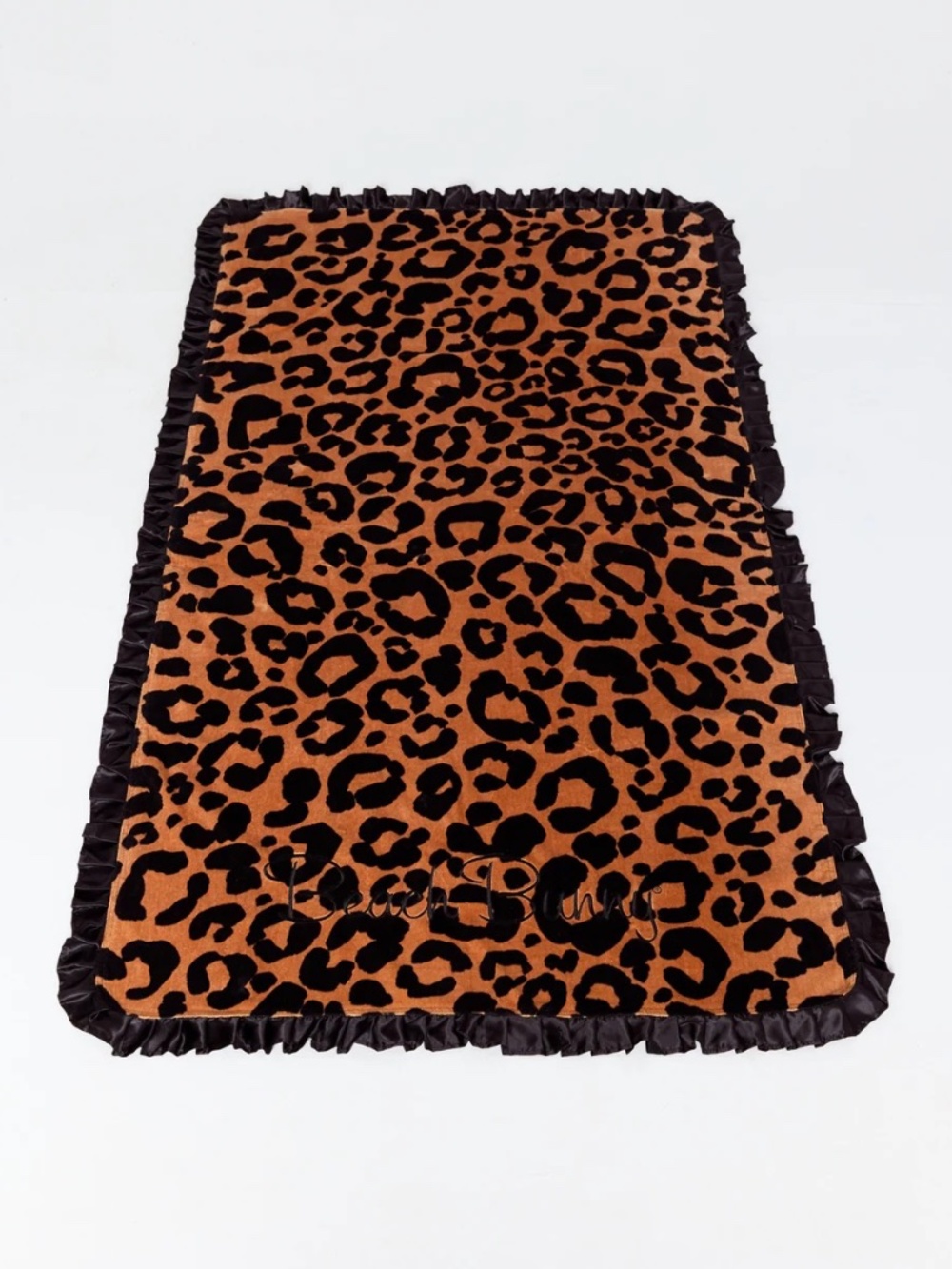 NEW Beach Bunny Leopard Ruffle Towel